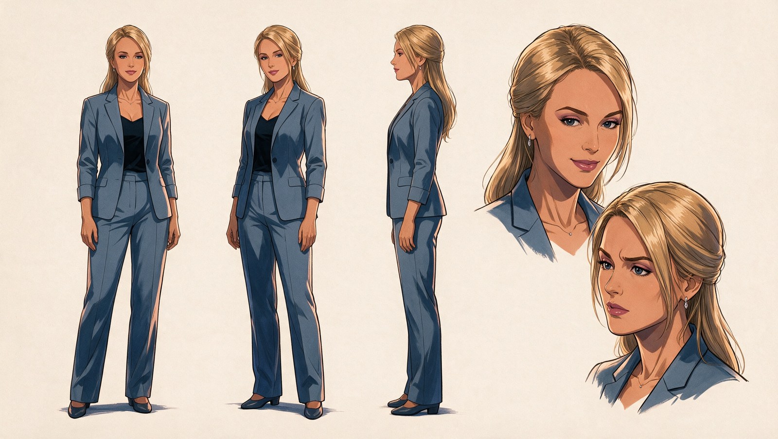 Natalia: vestuario y vistas del personaje